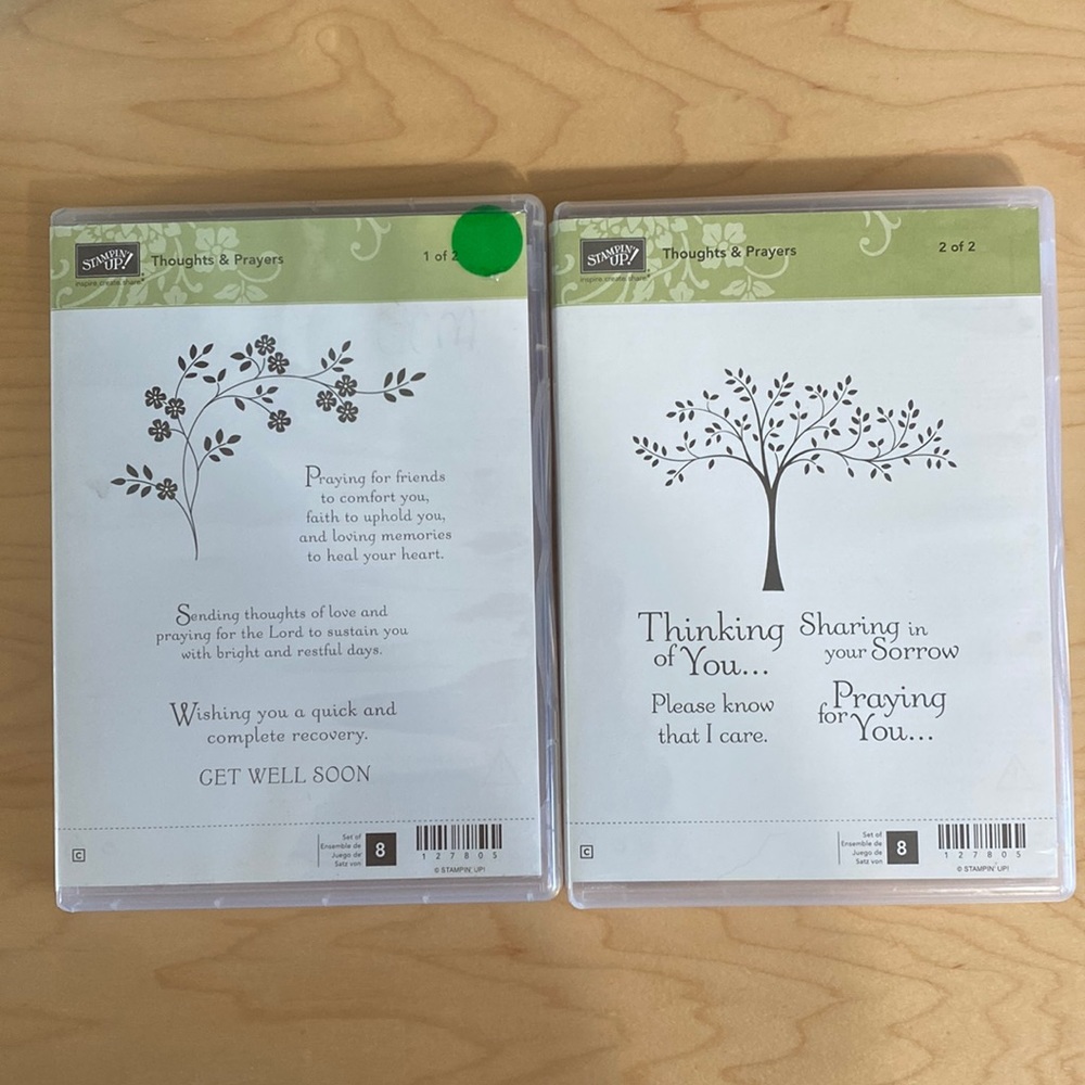 Stampin Up two volume, Thoughts and Prayers